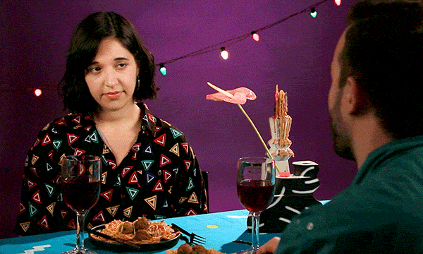 Playing Smallest Violin On Date GIF