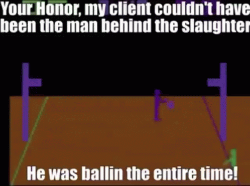 Playing Stick Figures Ballin Meme GIF