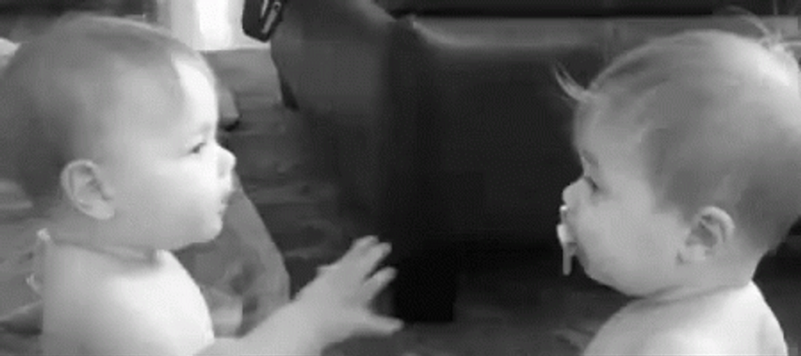 Playing Twins Babies GIF