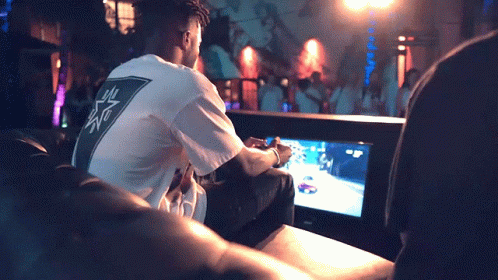 Playing Video Game Playstation GIF