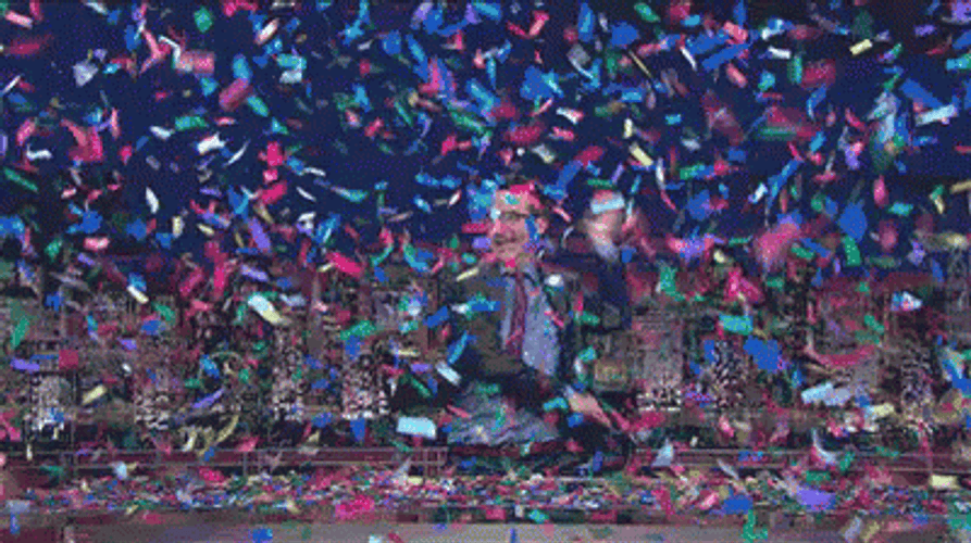 Playing With Confetti GIF