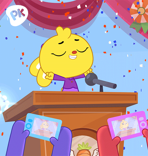 Playkids Easter Bunny Singing GIF
