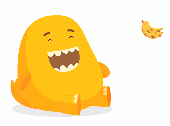 Playkids Eating Flying Food GIF