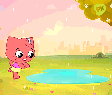 Playkids Kate Splash Puddles GIF