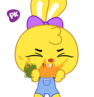 Playkids Mimi Eating Carrots So Fast GIF
