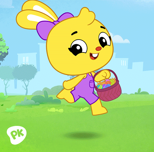 Playkids Mimi Jumping Fast On The Ground GIF