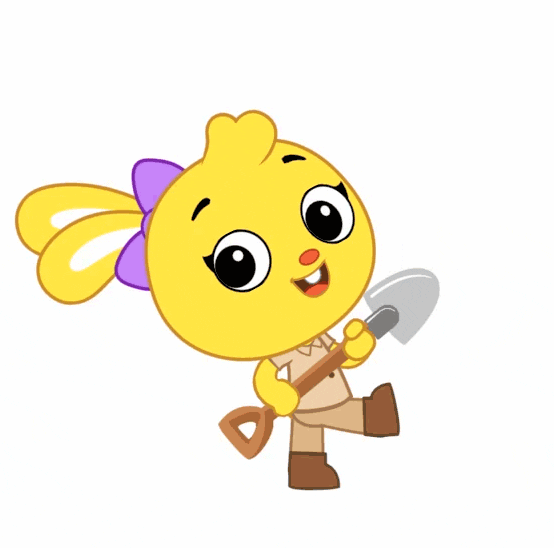 Playkids Mimi Playing With Shover GIF