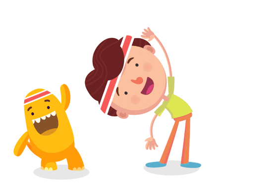 Playkids Side Bend Stretches GIF