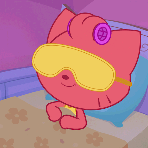 Playkids Sleeping Pink Mimi Snoring Loud GIF