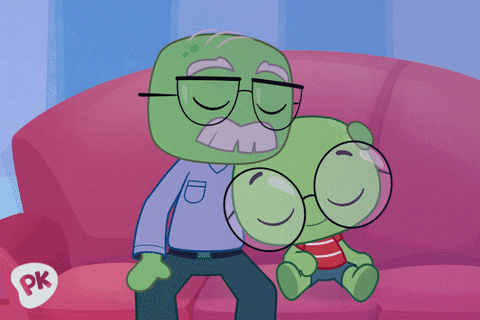 Playkids Sleeping While Sitting On In Couch GIF