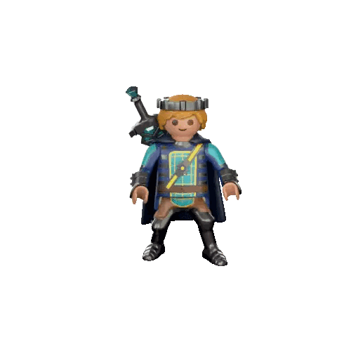 Playmobil Figure with Sword and Crown