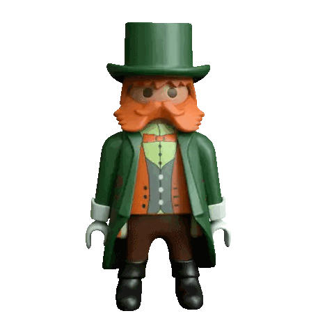 Playmobil Leprechaun Holding Green Clover