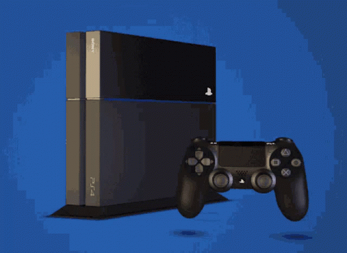PlayStation Controller Next to Console