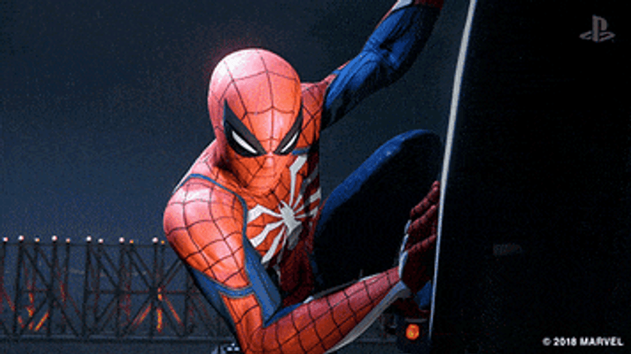 Playstation Game Spiderman GIF