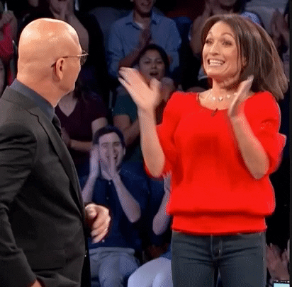 Please Clap Excited Howie Mendel GIF