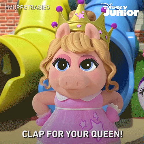 Please Clap For Your Queen Miss Piggy GIF