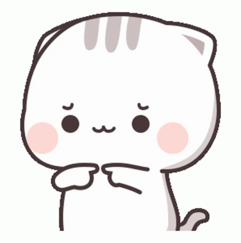 Please Dont Go Animated Cat Finger Gesture GIF