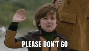 Please Dont Go Crying Kid Waving GIF