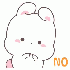 Please Dont Go Cute Animated Bunny No GIF