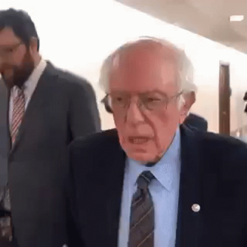 Please Quiet Bernie Sanders GIF
