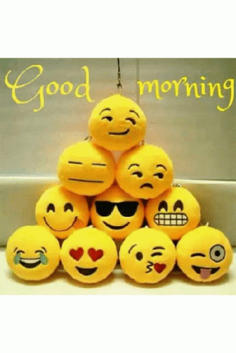 Plenty Of Good Morning Emoji GIF