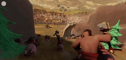 Plenty Of Hog Rider Attack GIF