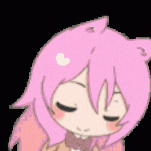 Pls Rainbow Anime Girl Dancing GIF