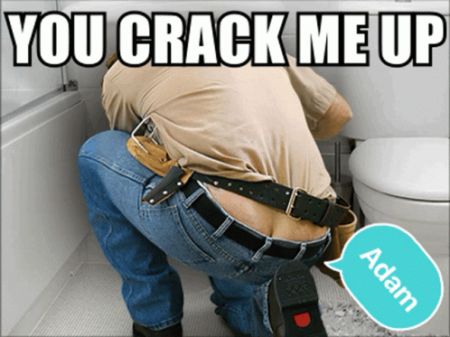 Plumber Boy Needs Some Cover Up GIF