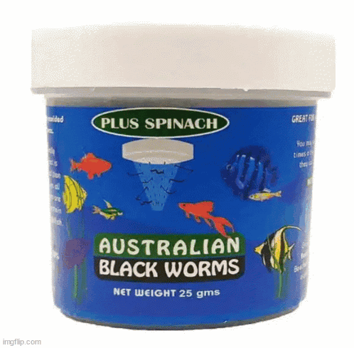 Plus Spinach Australian Black Worms 25g