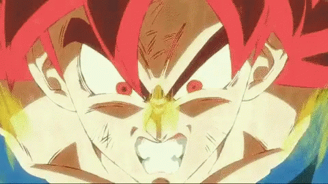 Goku Ultra Instinct Taps Into Super Saiyan Blue GIF