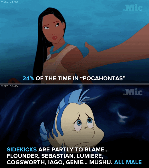 Pocahontas And Flounder Mushu GIF