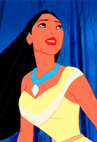 Pocahontas Emotionally Singing GIF