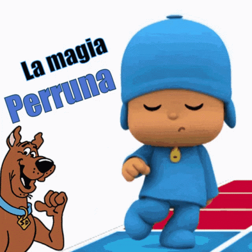Pocoyo And Scooby Doo La Magia Perruna GIF