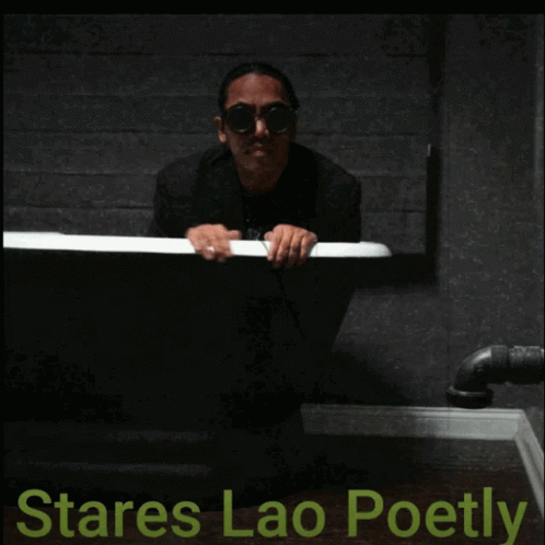 Poet From Laos Staring GIF