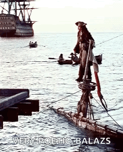 Poetic Balazs Poster Pirate on Boat