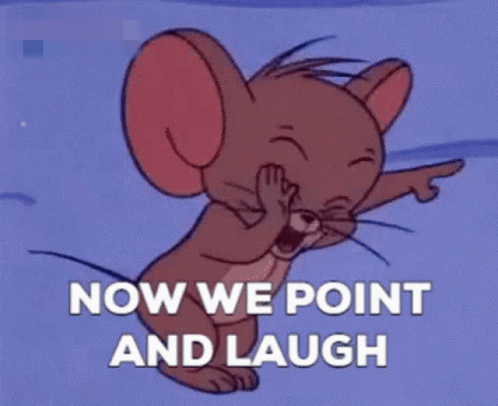 Point And Laugh Jerry The Mouse GIF