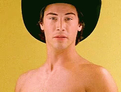 Point Break Keanu Reeves Cowboy Hat GIF