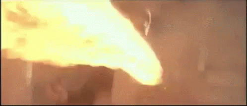Point Break Keanu Reeves Flame Thrower GIF