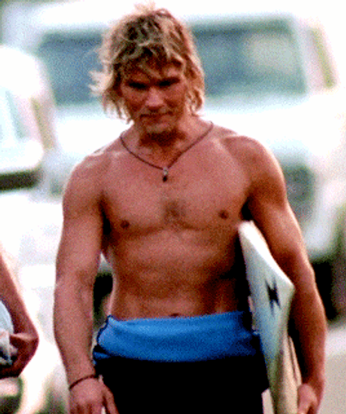 Point Break Patrick Swayze Surfboard GIF