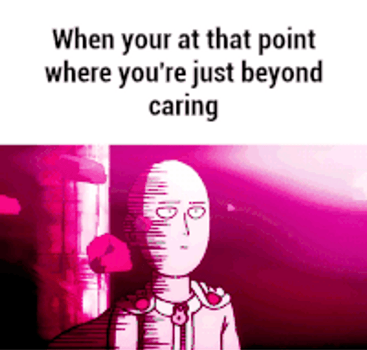 Point When You're Beyond Caring Computer Art GIF