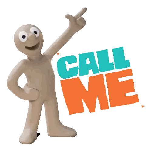 Pointing at Call Me Text