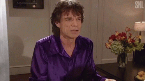 Pointing Mirror Mick Jagger GIF
