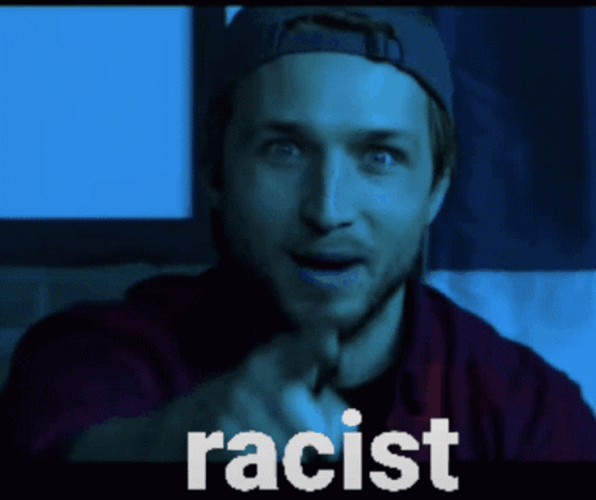 Pointing Thats Racist GIF