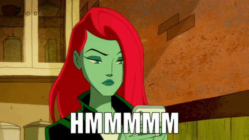 Poison Ivy Holding Cell Phone Hmmmm