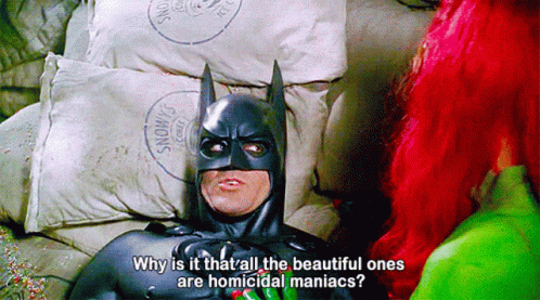 Poison Ivy Talking With Batman GIF