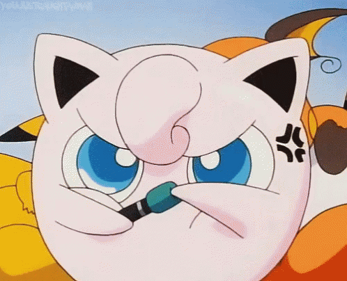 Pokemon Angry Jigglypuff GIF
