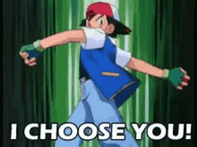 Pokemon Ash I Choose You GIF