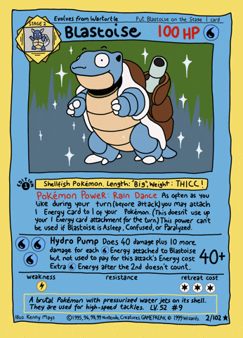 Pokemon Card Blastoise GIF