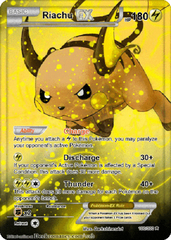 Pokemon Card Raichu GIF