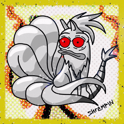 Pokemon Card White Fox GIF